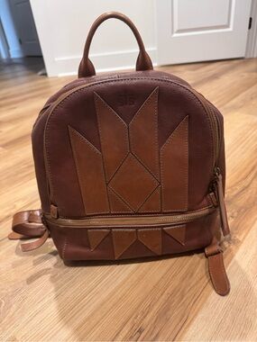 STS Ranchwear Two-Tone Brown Leather Backpack